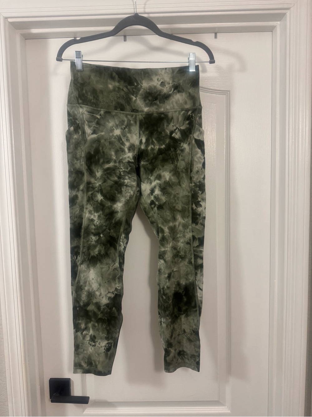 Lululemon Olive Green Tie-Dye Leggings